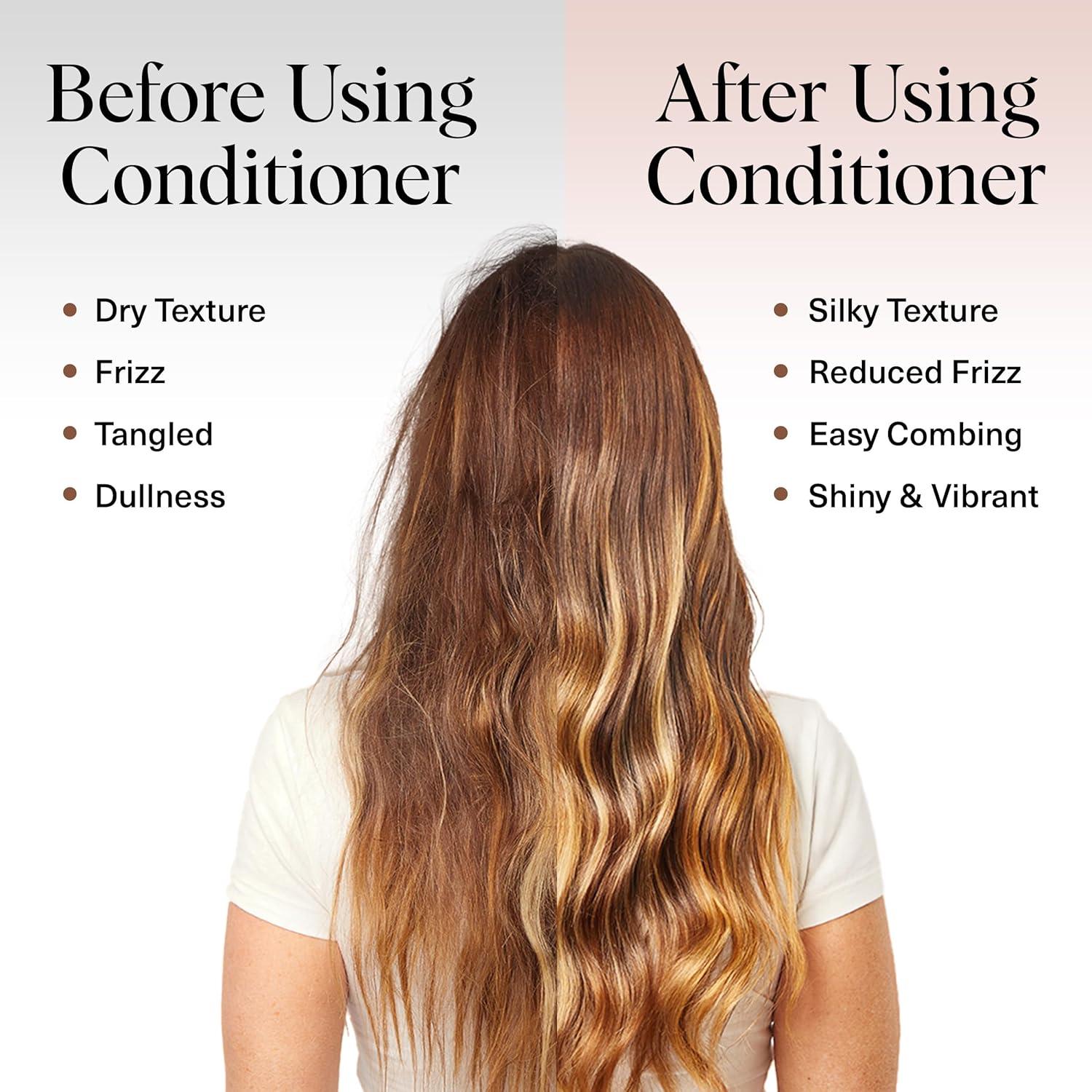 imageKitsch Argan Milk Leave In Conditioner Spray Hair Detangler Spray for Curly Wavy Fine Dry amp Damaged Hair SiliconeFree Ideal Gifts for Women 63oz