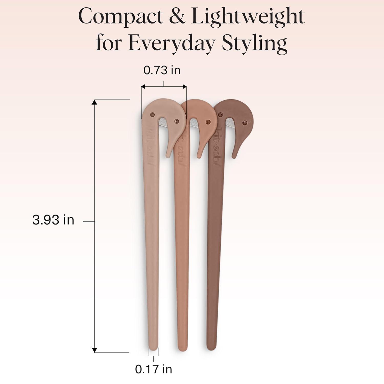 imageKitsch Hair Tie Cutter Easy To Use Pain Free Rubber Band Cutter for Hair Kids Baby amp Toddler Girls Ideal Gifts for Women Black 3pc SetMulticolored