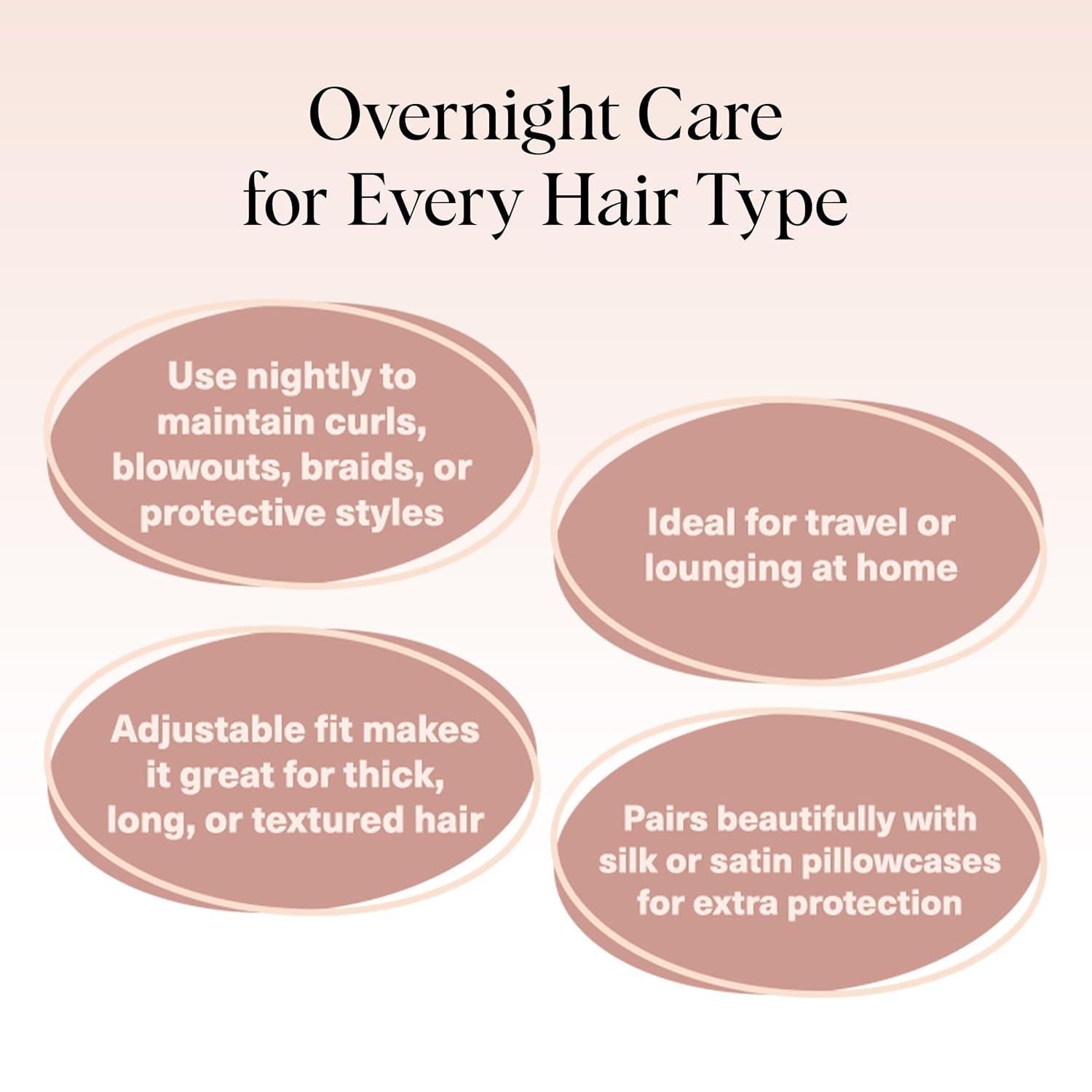 imageKitsch XL Satin Bonnet for Sleeping Softer Than Silk Hair Bonnet for Women Secure Fit Adjustable Night Cap for Curly amp Textured Hair Prevents Breakage Tangles amp Thinning CharcoalTerracotta Checker