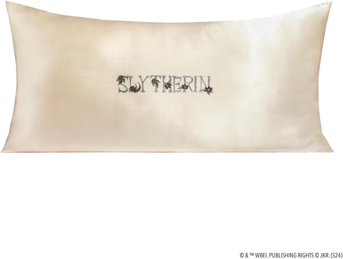 imageKitsch x Lisa Frank Satin Pillowcase with Zipper for Hair amp Skin Softer Than Silk Pillow Cases Queen WrinkleFree Smooth and Cooling Satin Pillow Covers StandardQueen Size 19x26 Angel KittyHarry Potter Slytherin