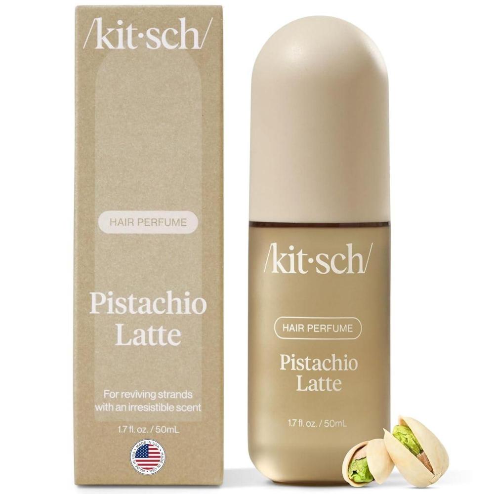 imageKitsch Hair Perfume for Women  Pistachio Latte  Clean Deodorizing amp Patented OdorEliminating Technology Hair Spray amp Body Mist  Freshen Hair Body amp Pillows  Coconut amp Warm Coffee Scent  50mLPistachio Latte