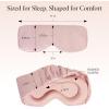 Kitsch Contour Pillow Eye Mask – Softer Than Silk Eye Masks for Sleep, Blindfold Sleep Masks for Women & Men, No Eye Pressure, Lightweight, Eye Care, Travel Essentials – Blush(Blush)