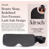 Kitsch Contour Pillow Eye Mask – Softer Than Silk Eye Masks for Sleep, Blindfold Sleep Masks for Women & Men, No Eye Pressure, Lightweight, Eye Care, Travel Essentials – Blush(Charcoal)