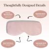 Kitsch Contour Pillow Eye Mask – Softer Than Silk Eye Masks for Sleep, Blindfold Sleep Masks for Women & Men, No Eye Pressure, Lightweight, Eye Care, Travel Essentials – Blush(Blush)