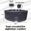 Kitsch Contour Pillow Eye Mask – Softer Than Silk Eye Masks for Sleep, Blindfold Sleep Masks for Women & Men, No Eye Pressure, Lightweight, Eye Care, Travel Essentials – Blush(Charcoal Black)