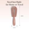 Kitsch Detangler Brush – Flexible Curly Hair Brush for Women, Men & Kids | Detangling Hairbrush with Bendable Frame and Ultra-Smooth Bristles for Wet or Dry Strands – Terracotta(Terracotta)