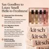 Kitsch Hair Perfume For Women (Discovery Set) – Pistachio Latte, Warm Sugar, Sheer Violet & Amber Waves – Patented Odor-Eliminating Technology, Hair Spray and Body Mist – 4 x 1.5mL