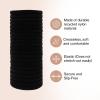 Kitsch Hair Ties No Damage – Strong, Stretchy Hair Bands | Soft Nylon Ponytail Holders, Snag-Free Rubber Bands, Perfect for Updos & Braids | Ideal Gifts for Women – Black, 8pcs(Black Thin (Pack of 20))