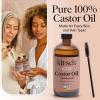 Kitsch Organic Castor Oil for Hair Growth – 100% Pure Castor Oil, Organic Cold Pressed Unrefined Glass Bottle for Face, Skin, Lashes, Brows, Scalp, Nails & Belly Button | Ideal Gifts for Women- 16 oz(16 Fl Oz (Pack of 1))