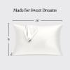 Kitsch Satin Pillowcase, Softer Than Silk Pillow Cases, Cooling Pillow Covers, King Size Pillow Cases Set of 2, Satin Pillowcase with Zipper for Hair, Skin & Quality Sleep, 19″x36″ Blush, 2pcs(Ivory)