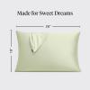 Kitsch Satin Pillowcase, Softer Than Silk Pillow Cases, Cooling Pillow Covers, King Size Pillow Cases Set of 2, Satin Pillowcase with Zipper for Hair, Skin & Quality Sleep, 19″x36″ Blush, 2pcs(Sage)