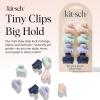 Kitsch Small Hair Clips for Women and Girls – Mini Claw Clips | Hair Accessories | Daily Styling, Recycled, Cherry Blossom Design | Ideal Gifts for Women – 8pc Set(Garden Bouquet)