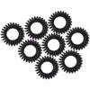 Kitsch Spiral Hair Ties for Women – Black Elastic Hair Ties No Damage, Ponytail Holders for Thick and Thin Hair – Creaseless and Dent-Free Coil | Ideal Gifts for Women – 8pc Set, Black(Black)