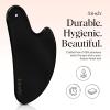 Kitsch Stainless Steel Gua Sha Facial Tools – Lymphatic Drainage Massager for Face & Chin, Jawline Shaper, Double Chin Reducer, Guasha Tool for Face Massager, Skin Care Tools – Irridescent(Matte Black)
