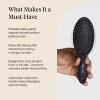 Kitsch Wide Tooth Detangler Comb – Curved Handle for Curly, Wet & Thick Hair, Black Shower Comb for Women(Wet Dry Brush)