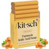 Kitsch Kojic Acid Soap – Turmeric Soap Bar with Hyaluronic Acid & Shea Butter – Brightening & Hydrating Body Wash & Face Wash for Dark Spots, Even Skin Tone & Natural Glow – Made in USA – 4 oz(Facial Soap & Body Bar)