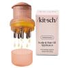 Kitsch Scalp & Hair Oil Applicator – With Stainless Steel Bristles – Head Massager Scalp, Precise Serum and Oil Distribution For Even And Mess-Free Oiling – Ultimate Hair Care – Terracotta
