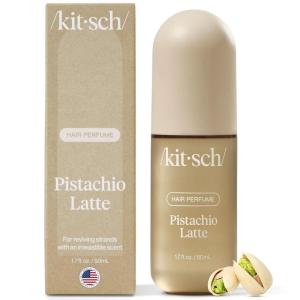 Kitsch Hair Perfume for Women – Pistachio Latte | Clean, Deodorizing & Patented Odor-Eliminating Technology Hair Spray & Body Mist – Freshen Hair, Body & Pillows – Coconut & Warm Coffee Scent – 50mL(Pistachio Latte)