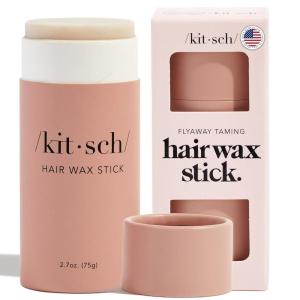 Kitsch Hair Wax Stick for Women & Men – Anti-Frizz and Fly Away Hair Tamer, No Residue Hair Finishing Stick | All Day Hold Styling Product – 2.7 oz(No Color)