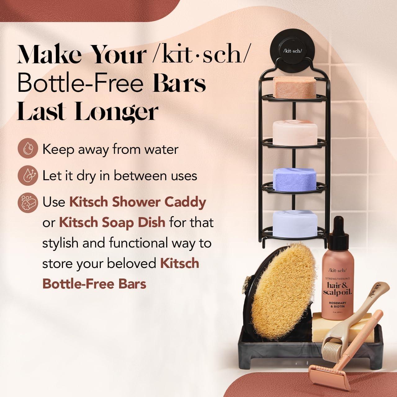 imageKitsch Castor Oil Conditioner Bar Soap Hydrating amp Moisturizing Hair Care Organic Castor Oil Conditioner for Hair Growth amp Scalp Nourishment Silicone amp ParabenFree Vegan Made in USA 27oz