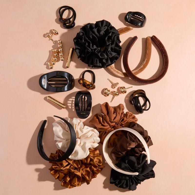 imageKitsch Hair Clips for Women amp Bobby Pins Gold Metal Snap Hair Barrettes Stylish No Slip PainFree Ideal for Everyday Hairstyles Ideal Gifts for Women Sedona 8pc SetGold