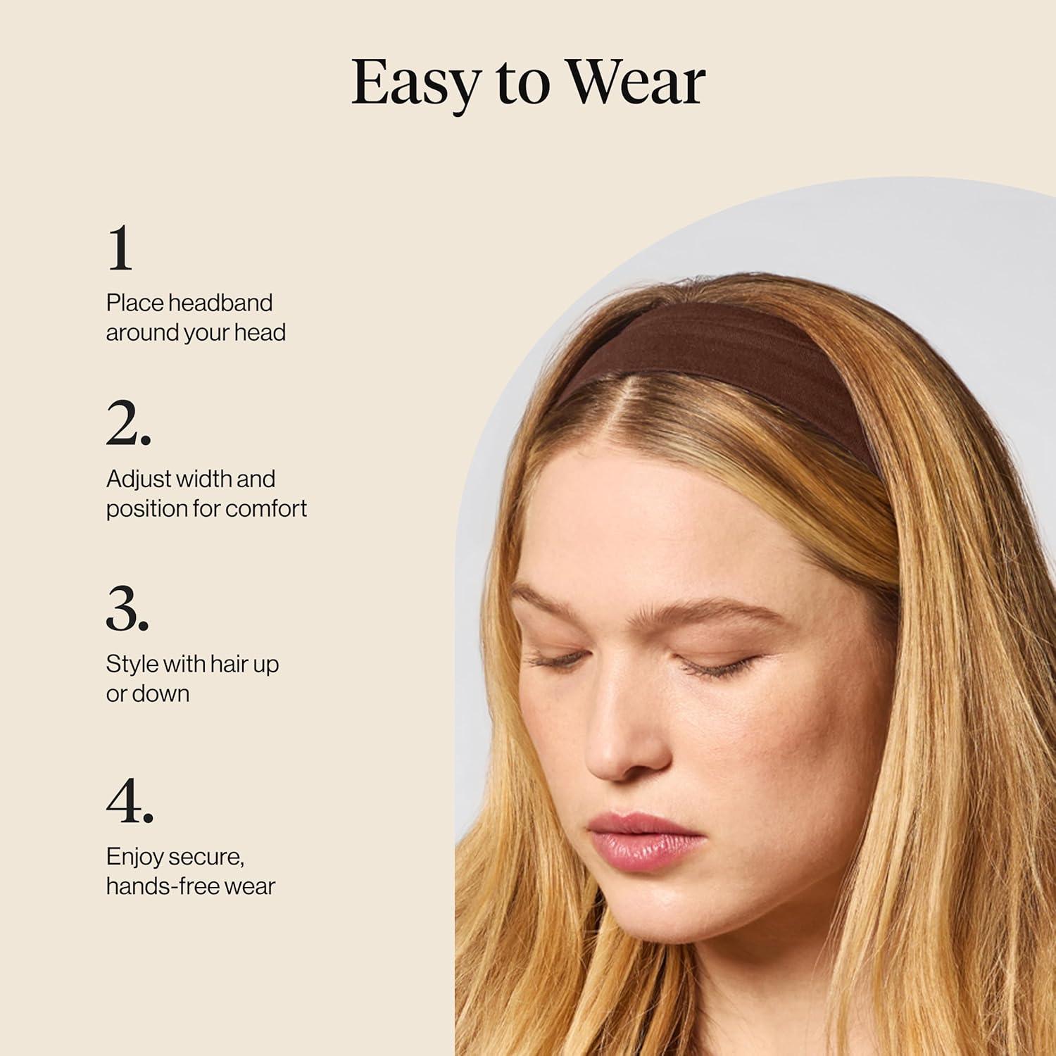 imageKitsch Headbands for Women Non Slip Running Headbands for Girls Ideal for Working Out Yoga Gym or Lounging Stretchy Head Bands Fashion Hair Accessories Rosewood 3pcsRosewood