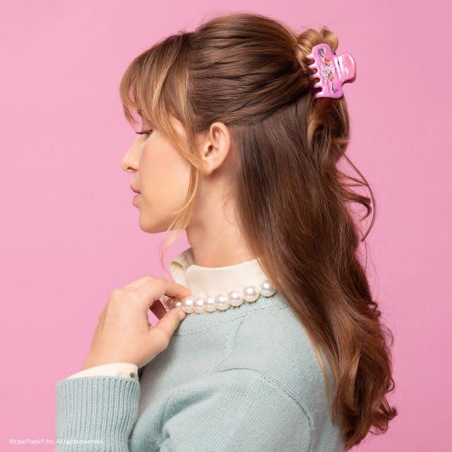 imageKitsch Hello Kitty Recycled Plastic Puffy Medium Hair Clips for Women Medium Claw Clips for Thick amp Thin Hair Ideal Gifts for Women 1 PieceAngel Kitty