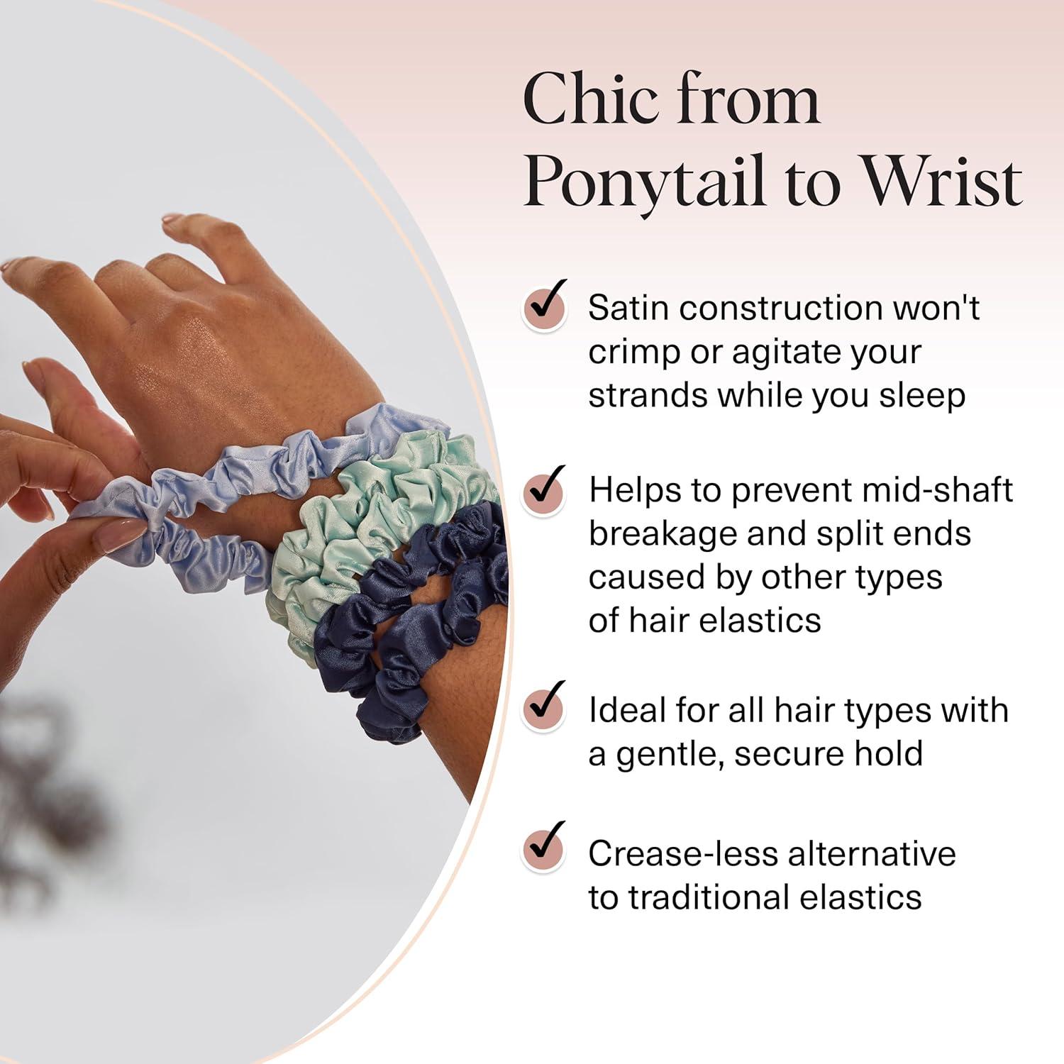 imageKitsch amp MickeyMinnie Fabric Rhinestone Scrunchies for Girls and Women Hair Scrunchies for All Hair Types Perfect for Updo  Ideal Gifts for Women Cream  1 PieceGarden Bouquet 5 pcs