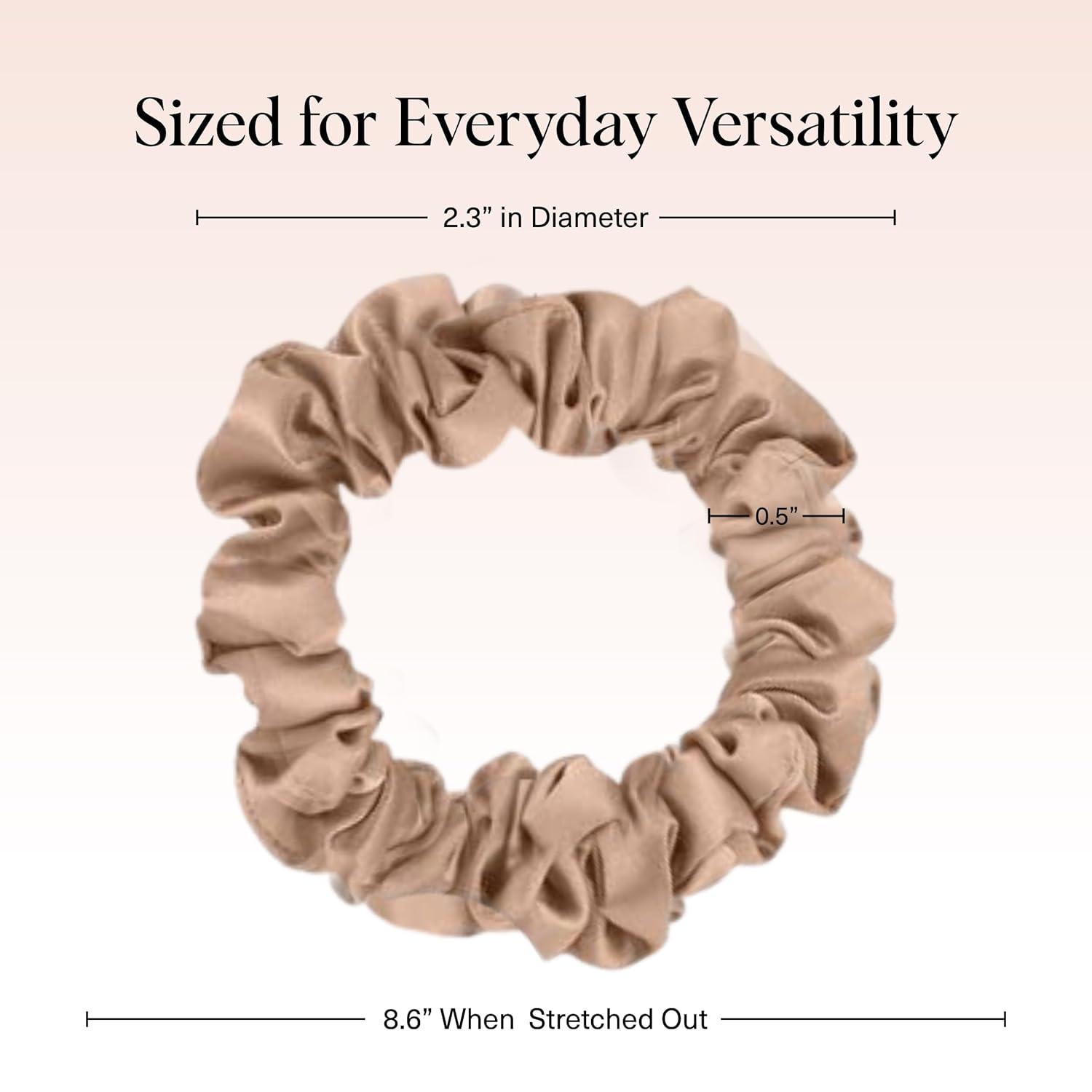 imageKitsch amp MickeyMinnie Fabric Rhinestone Scrunchies for Girls and Women Hair Scrunchies for All Hair Types Perfect for Updo  Ideal Gifts for Women Cream  1 PieceEucalyptus