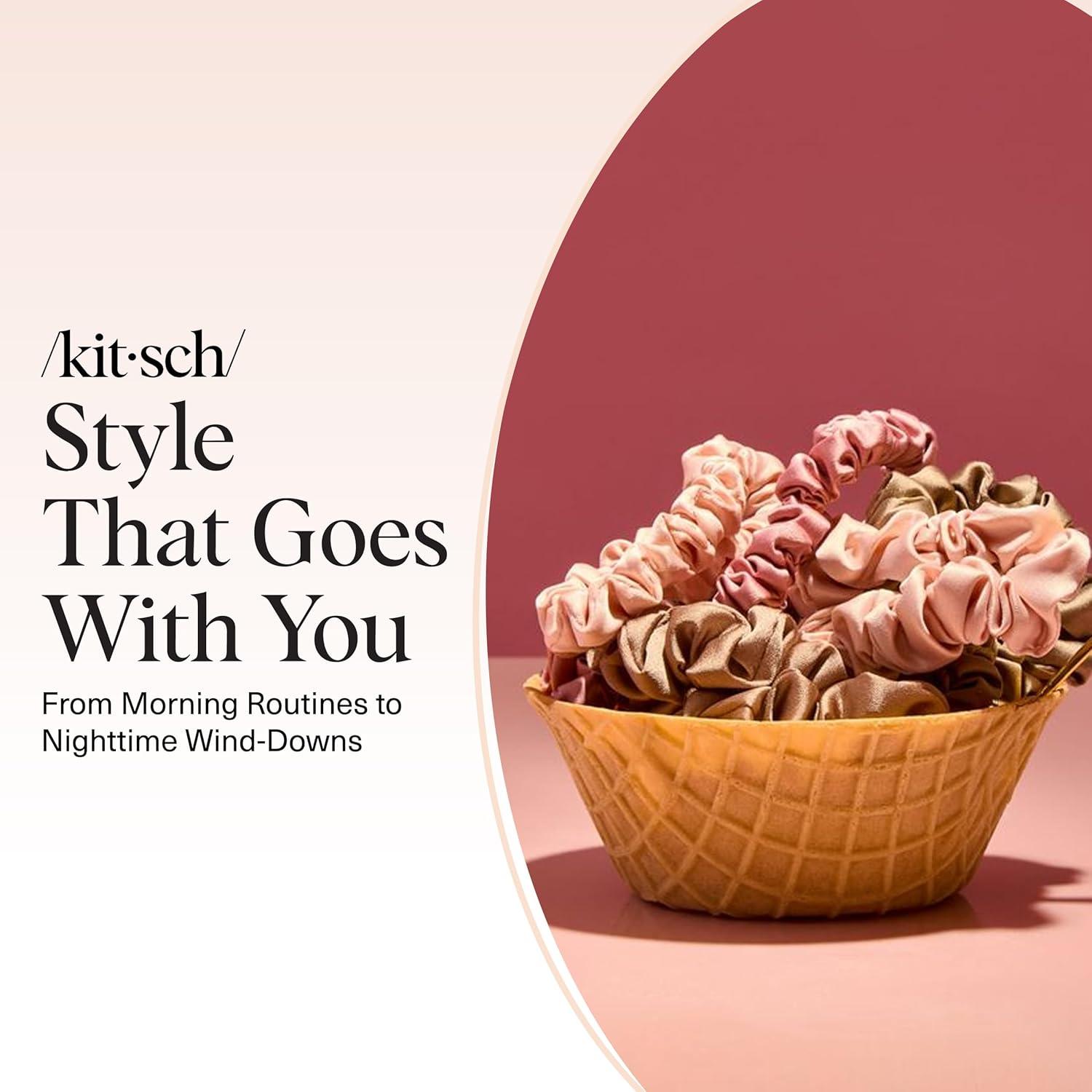 imageKitsch amp MickeyMinnie Fabric Rhinestone Scrunchies for Girls and Women Hair Scrunchies for All Hair Types Perfect for Updo  Ideal Gifts for Women Cream  1 PieceTerracotta