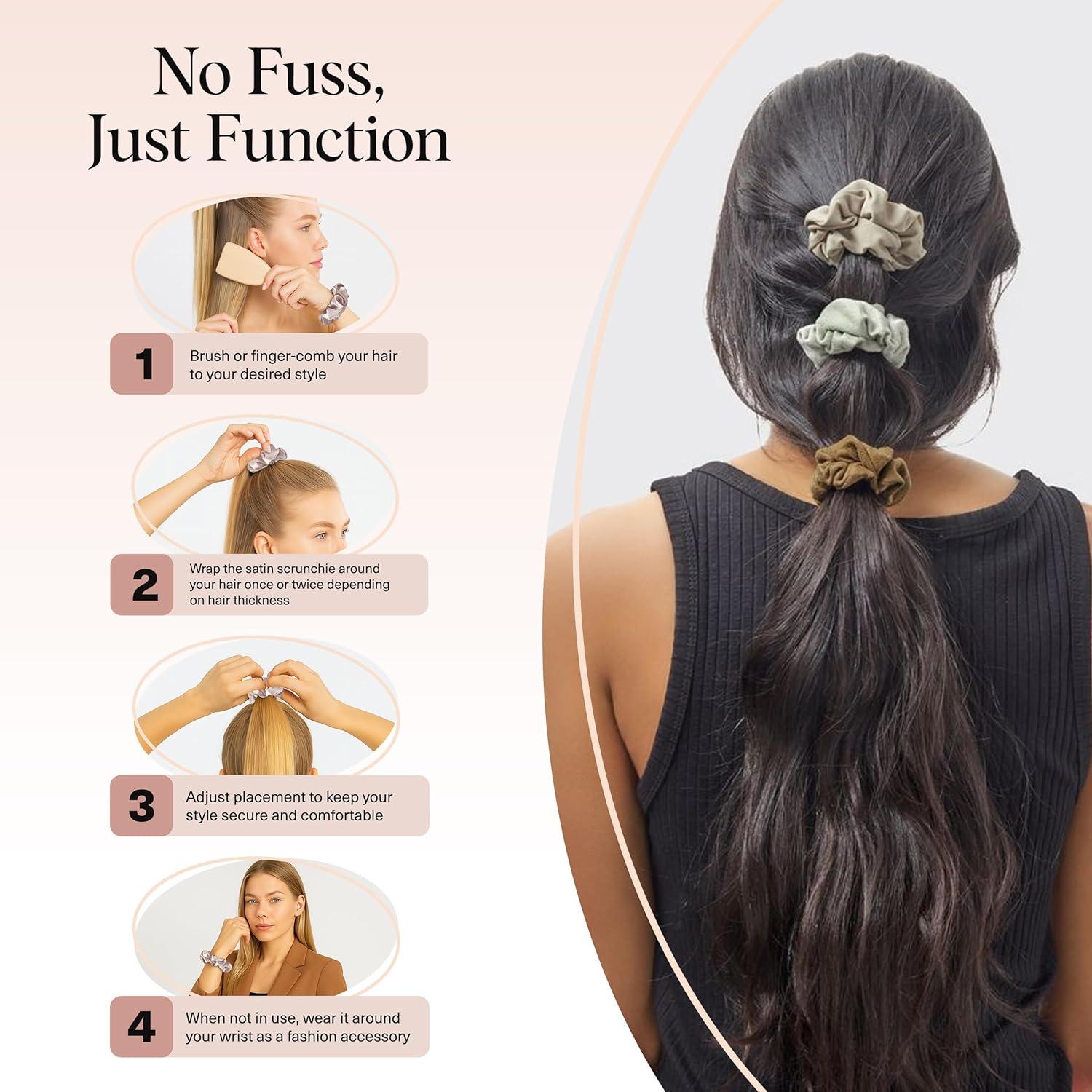 imageKitsch amp MickeyMinnie Fabric Rhinestone Scrunchies for Girls and Women Hair Scrunchies for All Hair Types Perfect for Updo  Ideal Gifts for Women Cream  1 PieceMoss Green