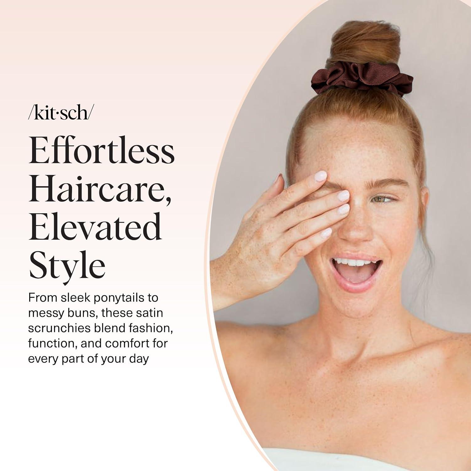 imageKitsch amp MickeyMinnie Fabric Rhinestone Scrunchies for Girls and Women Hair Scrunchies for All Hair Types Perfect for Updo  Ideal Gifts for Women Cream  1 PieceCameo