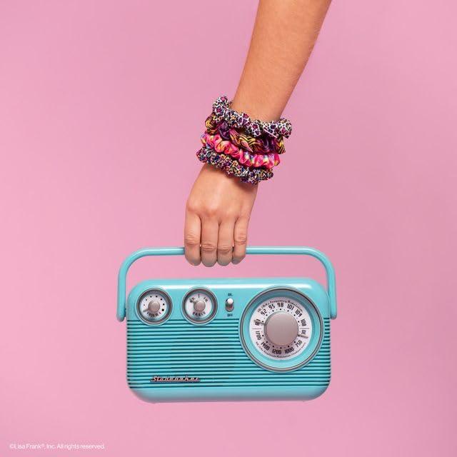 imageKitsch amp MickeyMinnie Fabric Rhinestone Scrunchies for Girls and Women Hair Scrunchies for All Hair Types Perfect for Updo Ideal Gifts for Women Cream 1 PieceRainbow Leopard