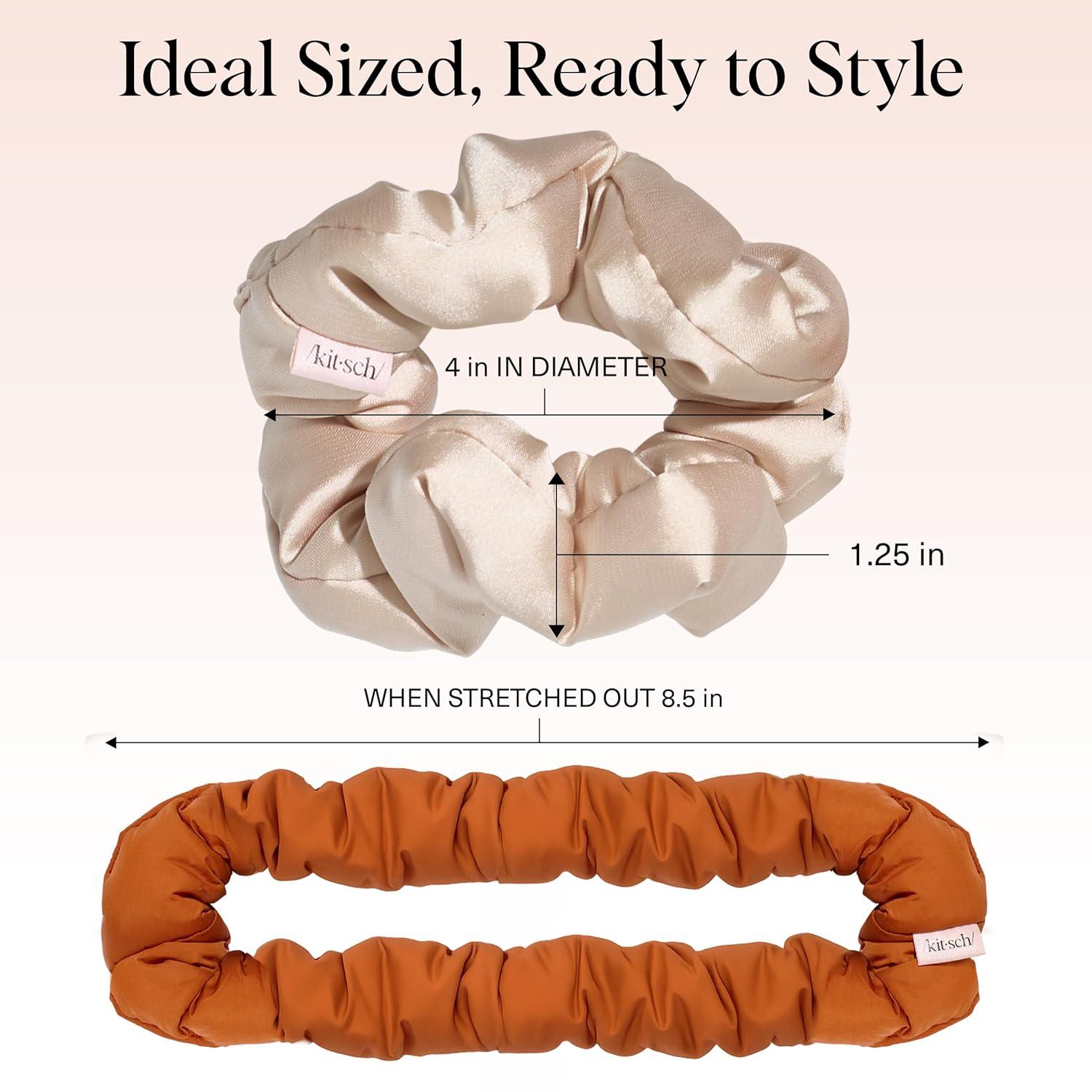 imageKitsch amp MickeyMinnie Fabric Rhinestone Scrunchies for Girls and Women Hair Scrunchies for All Hair Types Perfect for Updo  Ideal Gifts for Women Cream  1 PieceSedona