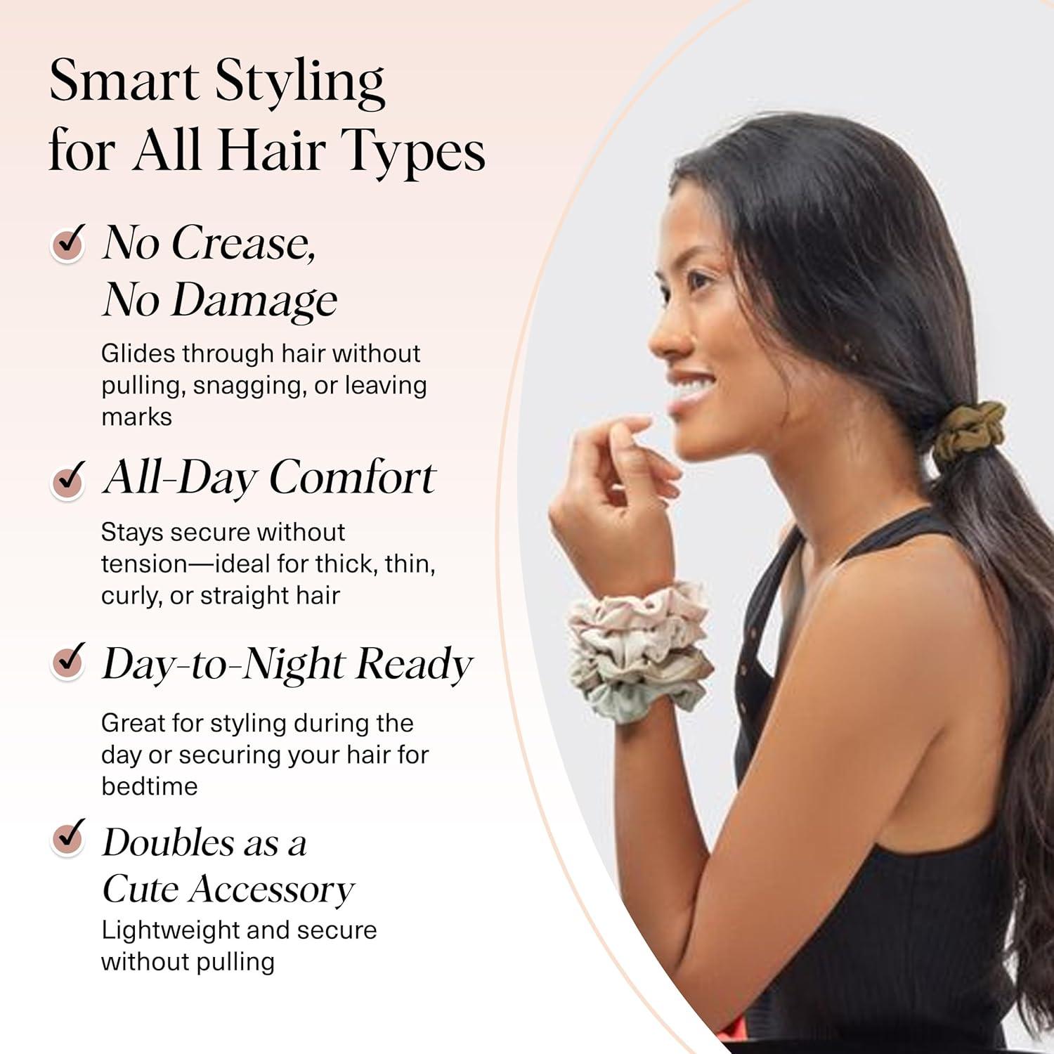 imageKitsch amp MickeyMinnie Fabric Rhinestone Scrunchies for Girls and Women Hair Scrunchies for All Hair Types Perfect for Updo  Ideal Gifts for Women Cream  1 PieceMoss Green