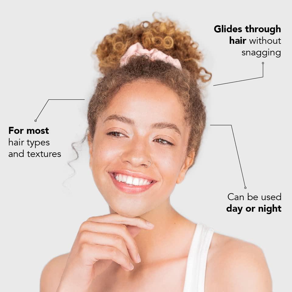 imageKitsch amp MickeyMinnie Fabric Rhinestone Scrunchies for Girls and Women Hair Scrunchies for All Hair Types Perfect for Updo Ideal Gifts for Women Cream 1 PieceBlush