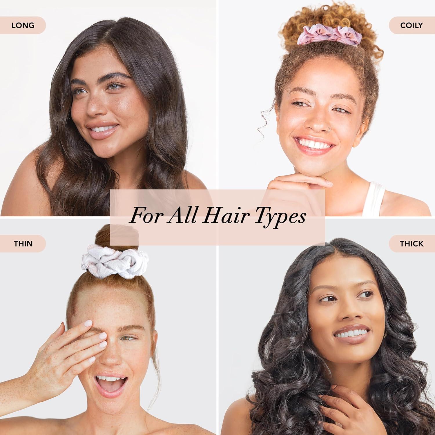 imageKitsch amp MickeyMinnie Fabric Rhinestone Scrunchies for Girls and Women Hair Scrunchies for All Hair Types Perfect for Updo Ideal Gifts for Women Cream 1 PieceVelvet BlushMauve