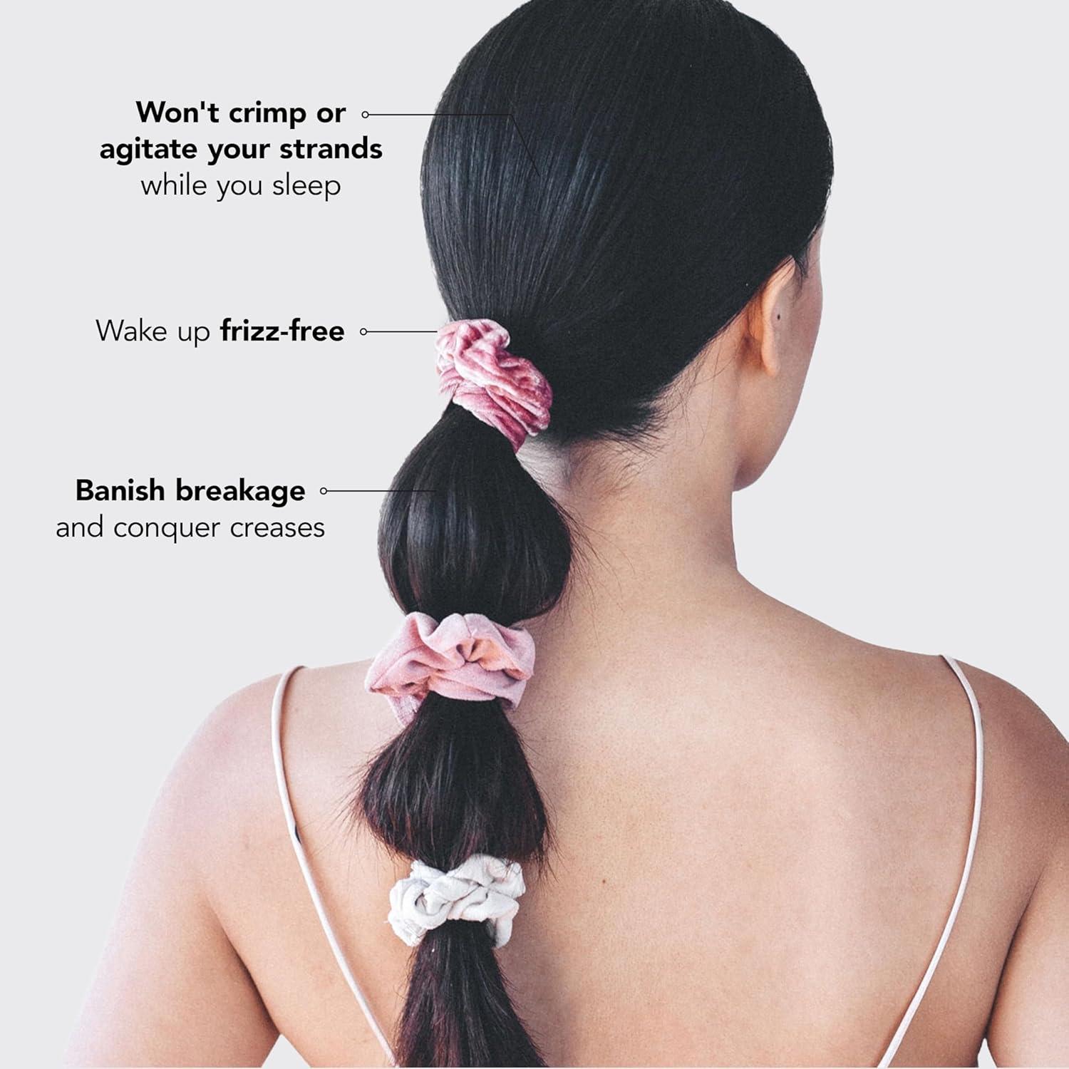 imageKitsch amp MickeyMinnie Fabric Rhinestone Scrunchies for Girls and Women Hair Scrunchies for All Hair Types Perfect for Updo Ideal Gifts for Women Cream 1 PieceVelvet BlushMauve