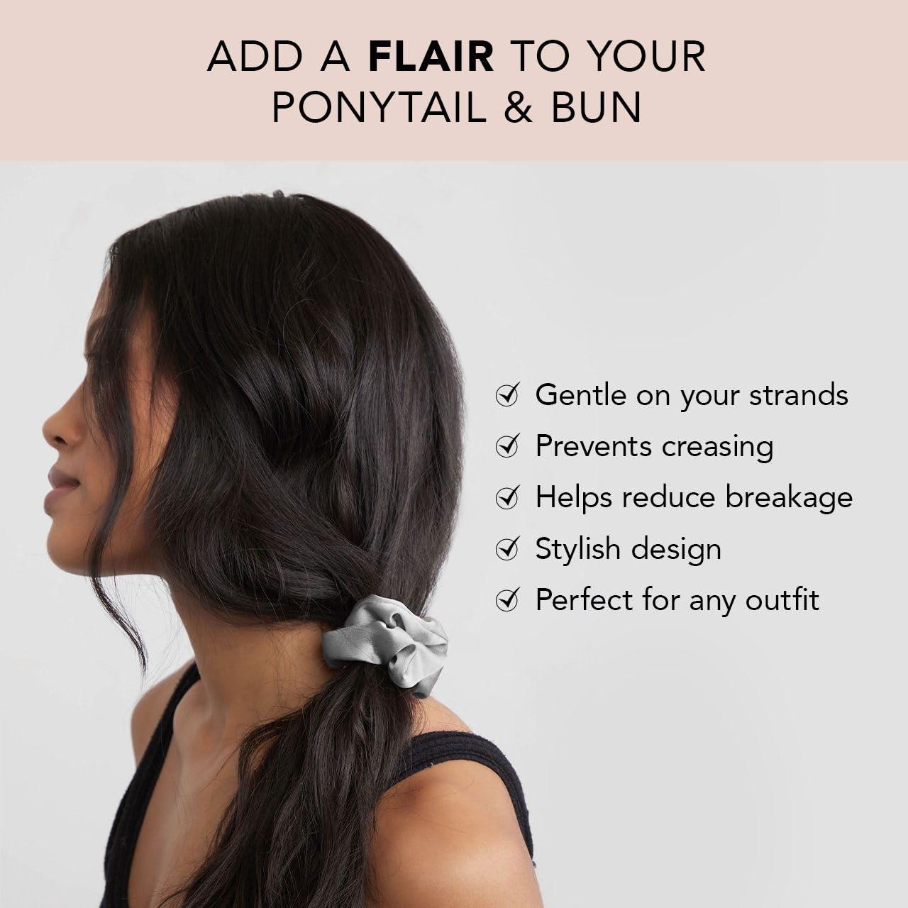 imageKitsch amp MickeyMinnie Fabric Rhinestone Scrunchies for Girls and Women Hair Scrunchies for All Hair Types Perfect for Updo  Ideal Gifts for Women Cream  1 PieceWinter Sage