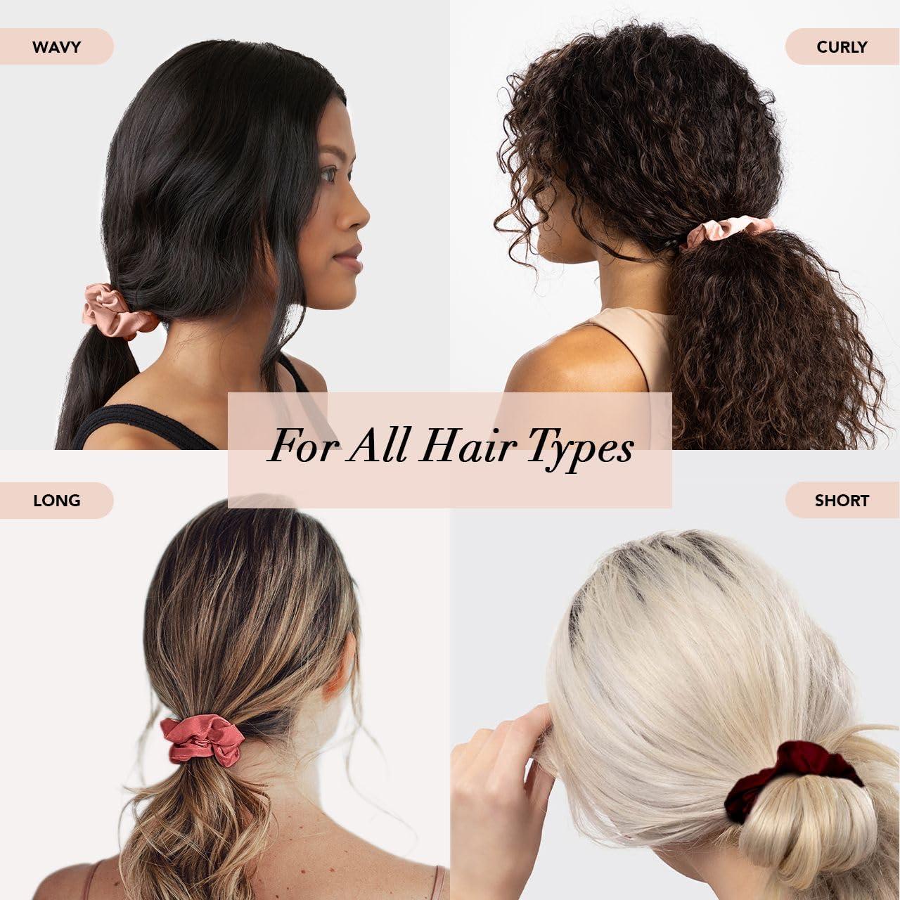 imageKitsch amp MickeyMinnie Fabric Rhinestone Scrunchies for Girls and Women Hair Scrunchies for All Hair Types Perfect for Updo  Ideal Gifts for Women Cream  1 PieceMulberry Spice