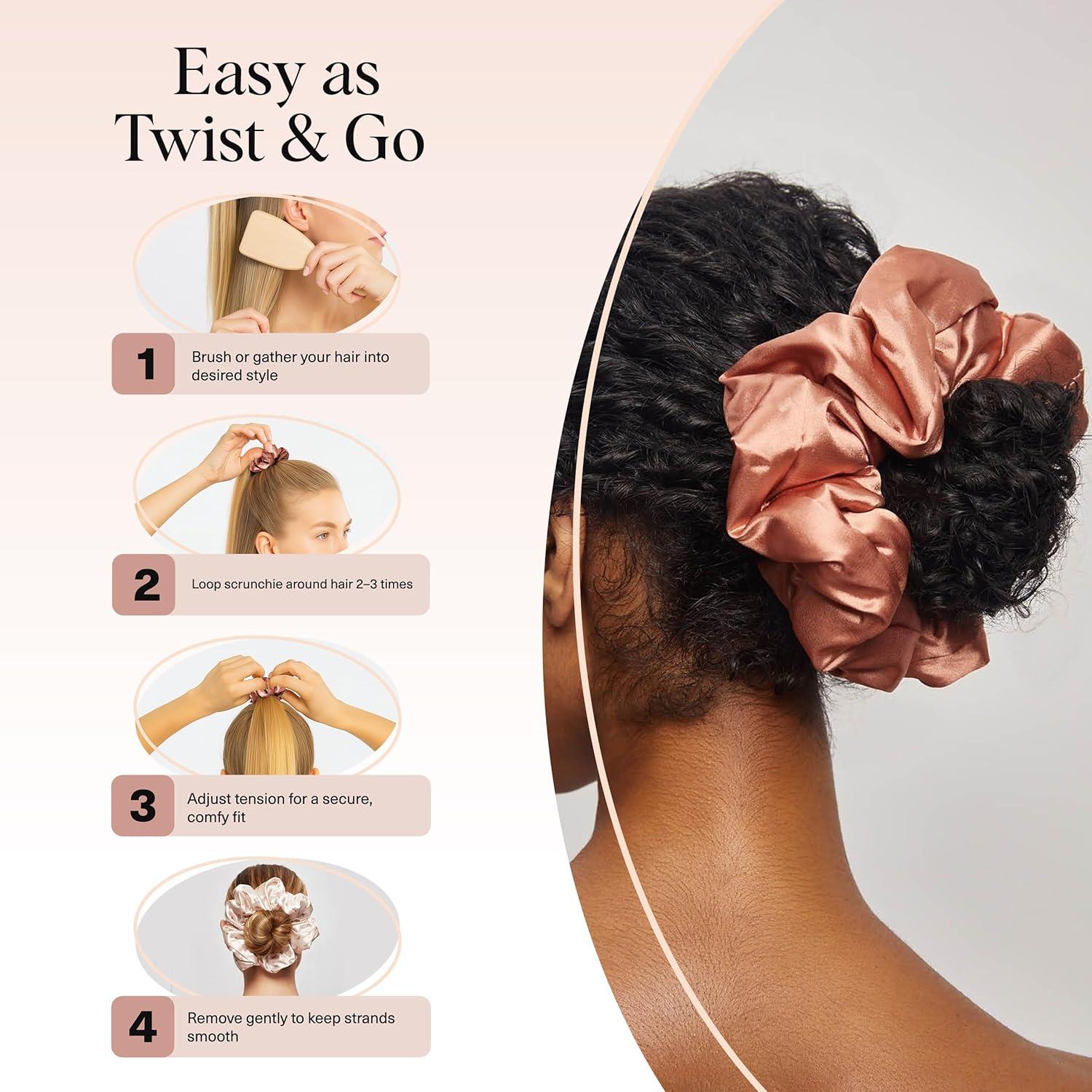 imageKitsch amp MickeyMinnie Fabric Rhinestone Scrunchies for Girls and Women Hair Scrunchies for All Hair Types Perfect for Updo  Ideal Gifts for Women Cream  1 PieceDesert Crown