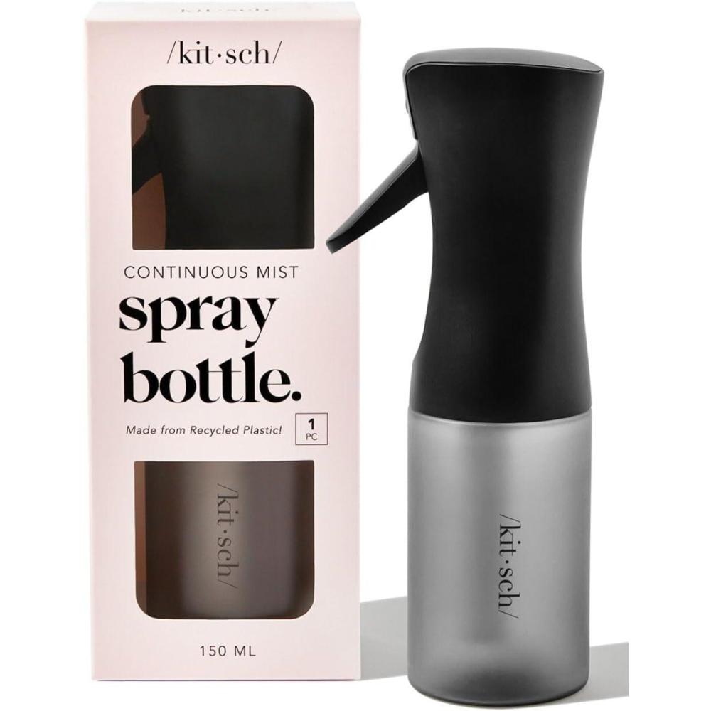 imageKitsch Continuous Spray Bottle for Hair Fine Mist Water Mister amp Water Spray Bottle Recycled Hair Spray Bottle Spray Bottles for Cleaning Styling Plants amp More Terracotta 150mlBlack