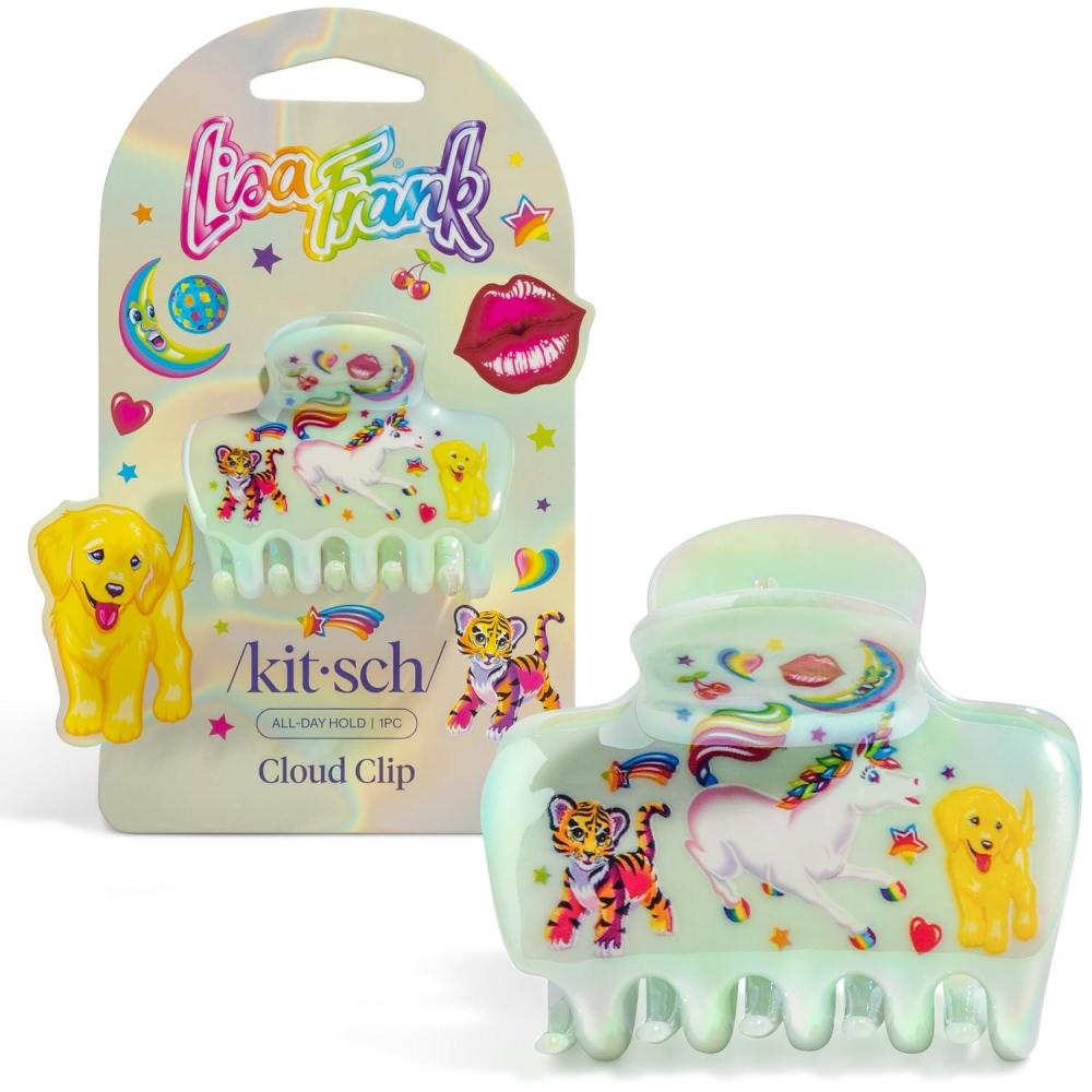 imageKitsch Hello Kitty Recycled Plastic Puffy Medium Hair Clips for Women Medium Claw Clips for Thick amp Thin Hair  Ideal Gifts for Women 1 PieceMarkie