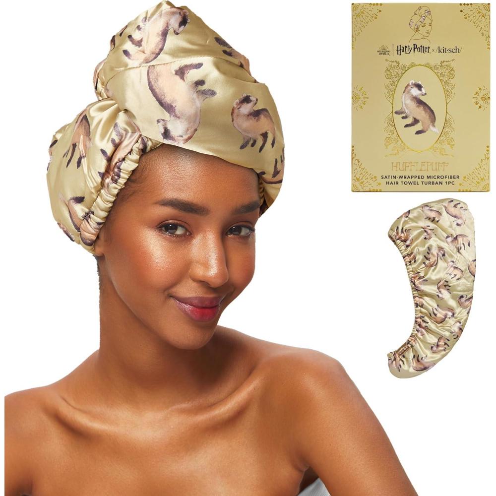 imageKitsch Microfiber Hair Towel WrapHufflepuff