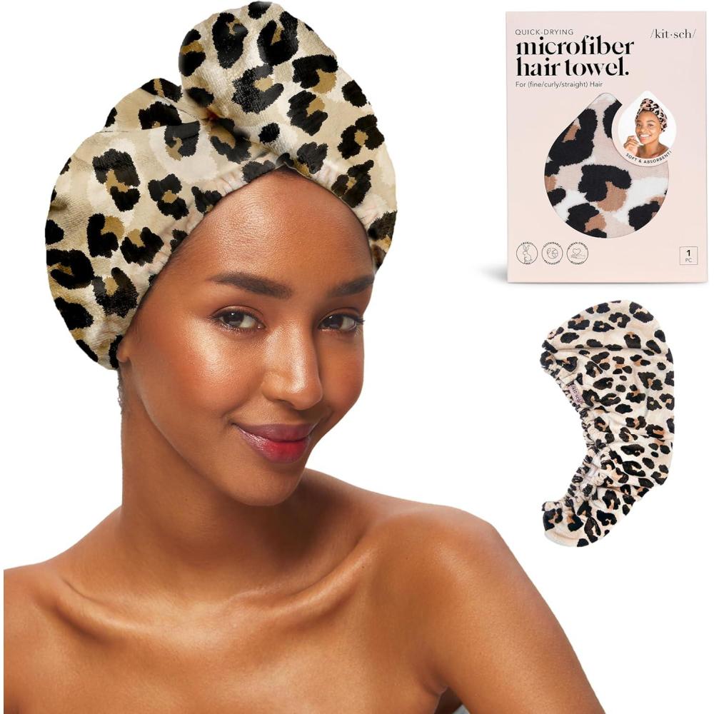 imageKitsch Microfiber Hair Towel WrapLeopard
