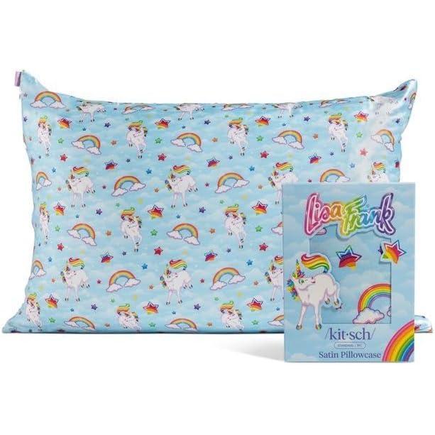 imageKitsch x BT21 Satin Pillowcase with Zipper  Better Than Silk Pillowcase Koya Character amp Funky Floral Print  Soft Cooling Toddler Bed Time Pillow Case for Hair amp Skin  QueenStandard 19x26Markietm