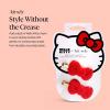 Hello Kitty x Kitsch Creaseless Hair Clips for Women – No Crease, No Bend Hair Clips for Styling, Bangs, Makeup Application, Face Wash | Durable Plastic – Red Bow Design | Ideal Gifts for Women, 2pc(Red Kitty Bow)