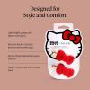 Hello Kitty x Kitsch Creaseless Hair Clips for Women – No Crease, No Bend Hair Clips for Styling, Bangs, Makeup Application, Face Wash | Durable Plastic – Red Bow Design | Ideal Gifts for Women, 2pc(Red Kitty Bow)