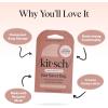Kitsch Bar Soap Saver Bag – Patented Mesh Bag Soap Holder for Rosemary & Biotin Conditioner Bar with Tag Identifier – Extends Use & Prevents Soggy Mess – Recycled Mesh Beauty Pouch, Eco-Friendly(Castor Oil Shampoo Bar Bag)