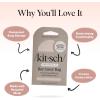 Kitsch Bar Soap Saver Bag – Patented Mesh Bag Soap Holder for Rosemary & Biotin Conditioner Bar with Tag Identifier – Extends Use & Prevents Soggy Mess – Recycled Mesh Beauty Pouch, Eco-Friendly(Rice Water Protein Shampoo Bar Bag)